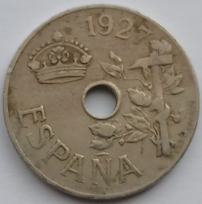 Spania, 25 Centimos 1927