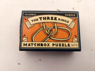 Joc logica si indemanare MATCHBOX PUZZLE - The THREE RINGS, no5 foto