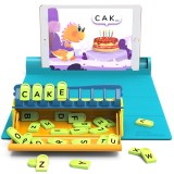 Joc Educativ STEM Plugo Litere Alfabet, PlayShifu. Realitate Augumentata, Joc Interactiv Vocabular, 5-10 ani. Compatibil iPad, iPhone, Samsung