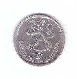 Moneda Finlanda 1 markka 1974, stare buna, curata, Europa, Cupru-Nichel