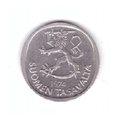 Moneda Finlanda 1 markka 1974, stare buna, curata foto