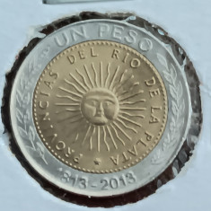 M3 C50 - Moneda foarte veche - Argentina - 1 peso - omagiala - 2013