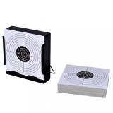 VidaXL Suport țintă colectare gloanțe + 100 ținte h&acirc;rtie 14 cm pătrat