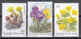 Finlanda 1998,1999,2000 - Flori, 3 Serii, MNH, Nestampilat