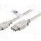 Cablu USB A mufa, USB A soclu, USB 2.0, lungime 1.8m, gri, Goobay - 68914