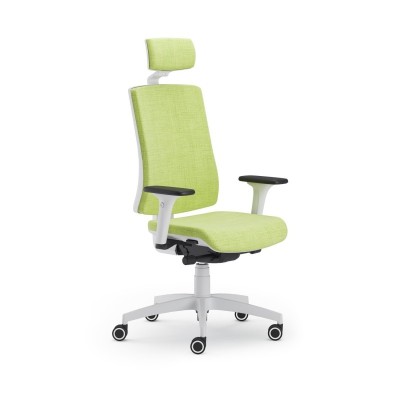 SCAUN ERGONOMIC PURE WHITE T PDH - Standard - Brate reglabile 4D foto