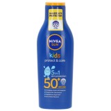Lotiune cu protectie solara pentru copii Protect &amp; Care SPF50, 200ml, Nivea