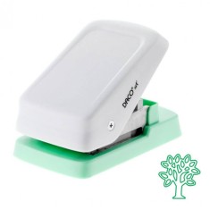 Perforator DACO Hobby Complex, Perforare 5.08 cm, Model Copac, Alb/Verde, Perforatoare Lucru Manual, Perforatoare Activitati Creative, Perforatoare pe foto