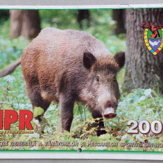 Calendar 2009 Vanatorul si Pescarul Roman 7 file, vanatoare AGVPSR, 29x20cm