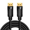 CABLU video LOGILINK, DisplayPort (T) la DisplayPort (T) 1.2, 5m, conectori auriti, rezolutie maxima 4K (3840 x 2160) la 60 Hz, plastic, triplu ecrana
