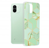 Cumpara ieftin Husa pentru Xiaomi Redmi A1 / A2, Techsuit Marble Series, Green Hex