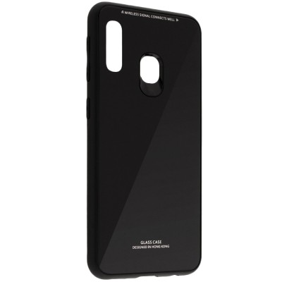 Husa SAMSUNG Galaxy A20e - Luxury Glass TSS, Negru foto