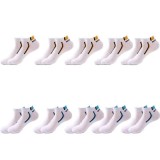Set 10 perechi de sosete pentru barbati, SS005, Alb, marime universala