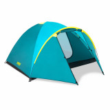 Cumpara ieftin Cort pentru camping BQ Slumberjack C1, 4 persoane, din poliester, 210 + 100 x 240 x 130 cm, albastru