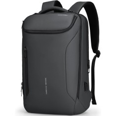 Rucsac barbati Mark Ryden Smart , Laptop de 17.3, rezist la apa, port USB, 32L, 50 x 30 x 20 cm, gri