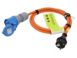 Prelungitor alimentare Goobay 3G2,5mm&sup2; 1,5m portocaliu 16A cod 76185