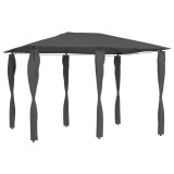 Cumpara ieftin Pavilion cu huse pentru st&acirc;lpi, antracit, 3x4x2,6 m, 160 g/m&sup2;