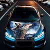 Folie Capota Auto &quot;Hood Art&quot; rezistenta la exterior, marime L (180 x 130cm) - Cod: AVX-CAPOTA-030L FAVLine Selection, Oem
