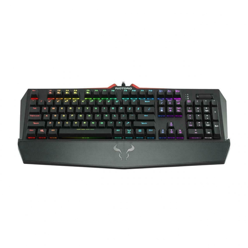 Tastatura gaming mecanica Riotoro Ghostwriter Elite Cherry MX Red neagra  iluminare RGB | Okazii.ro