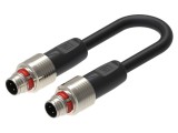 Cablu LUMBERG AUTOMATION M12 4 pini 3m 60V pentru senzori și automatizări RP12M-MSSV4D