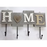 Cuier din Lemn Home cu 4 Carlige 28x16.5cm