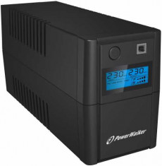 UPS line interactiv 650VA 360W, iesire 2xShuko, baterie 12V 7Ah Powerwalker foto