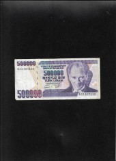 Turcia 500000 500.000 lira lire seria33597135