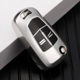 Husa Cheie Auto OPEL TPU+PC SILVER Cheie Briceag OPEL ASTRA H, CORSA D AutoProtect KeyCars, Oem