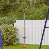 Gossi leagan cu funie si disc pentru copii, cu 4 trepte, multicolor
