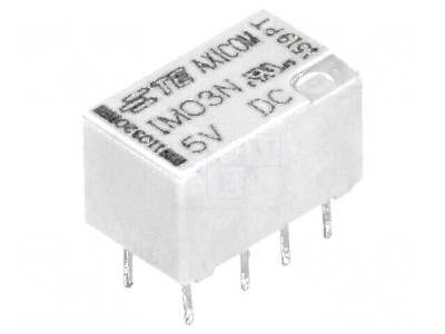Releu electromagnetic DPDT 5VDC 2A 0,5A/125VAC foto