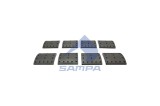 SAMPA 096.643 Set garnituri de frictiune, frana tambur