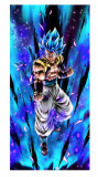 Cumpara ieftin Sticker decorativ, Dragon ball Goku, Albastru, 90 cm, 1360STK