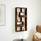 vidaXL Dulap de perete, stejar fumuriu, 50x15x100 cm, lemn prelucrat