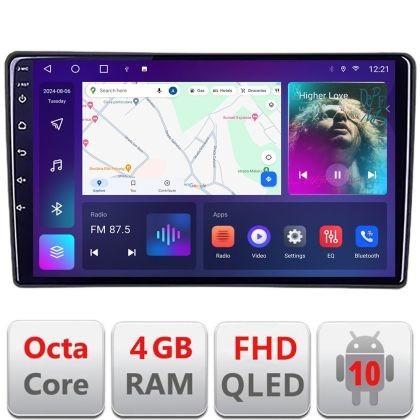 Navigatie Citroen C3 intre anii 2018- B-C3 Android Ecran QLED octa core 4+64 carplay android auto KIT-c3+EDT-E310V3 CarStore Technology