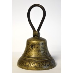 Clopot vechi din bronz cu text chirilic - datat 1821 - Imperiul Rus / Rusia