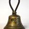 Clopot vechi din bronz cu text chirilic - datat 1821 - Imperiul Rus / Rusia