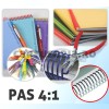 Spirala Plastic Ronic A4, Pas 4:1, 16 mm, Negru - Indosariere Documente, Arhivare Eficienta