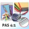 Spirala continua plastic pas 4:1 format A4 - Negru, 16 mm
