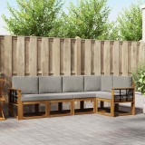 vidaXL Set de canapea cu pernă 5 pcs Gri natural și deschis 3366404