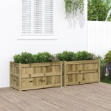 Cumpara ieftin Jardiniere de gradina , 2 buc., lemn de pin impregnat