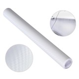 Cumpara ieftin Folie colantare auto Carbon 3D &ndash; Alb (3m x 1,27m)