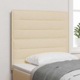 Tăblie LED Design Linii Crem 80 cm Material Textil