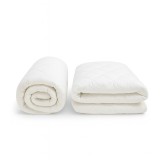 Pilota antialergica patru anotimpuri PureDream 4 Seasons Coneltex, dimensiuni 140x210 cm, dreptunghiulara, culoare alba, umplutura fibra siliconizata,