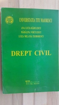Drept civil- Ana Lucia Radulescu, Madalina Voiculescu foto