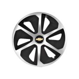 Set 4 capace roti Roco Gri-Negru R16 Compatibil Cu Chevrolet, Autohelix MSA