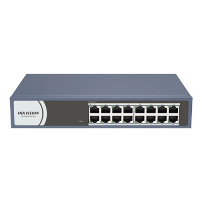 Switch 16 porturi 10/100 Mbps, RJ45 - HIKVISION DS-3E0116R-O SafetyGuard Surveillance foto