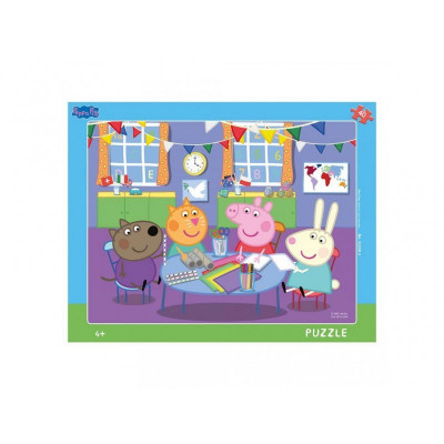 Puzzle cu rama Purcelusa Peppa Dino Toys, 40 piese, 4 ani+ foto