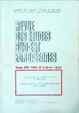 Revue des etudes sud-est europennes. Tome 21 / 1983, numarul 2 (avril-juin)