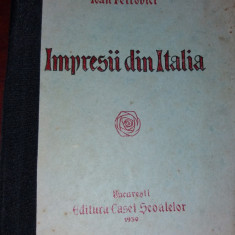 IMPRESII DIN ITALIA IOAN PETROVICI 1930