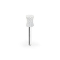 Biax sculptura lemn SABURR - Cap 9,5 mm-cilindric concav coada 3,2mm , Granulatie Saburr Foarte FINA - Alba